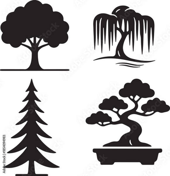 Fototapeta tree silhouette