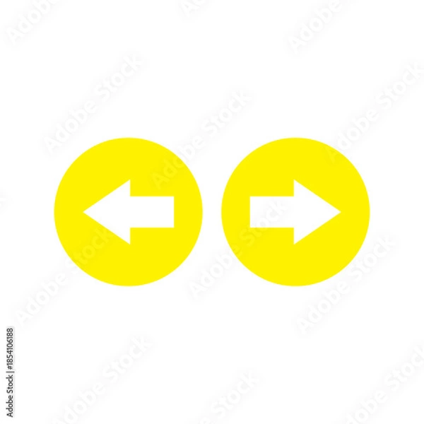 Obraz Right Left Arrow Icon – Horizontal Two Way Direction Symbol