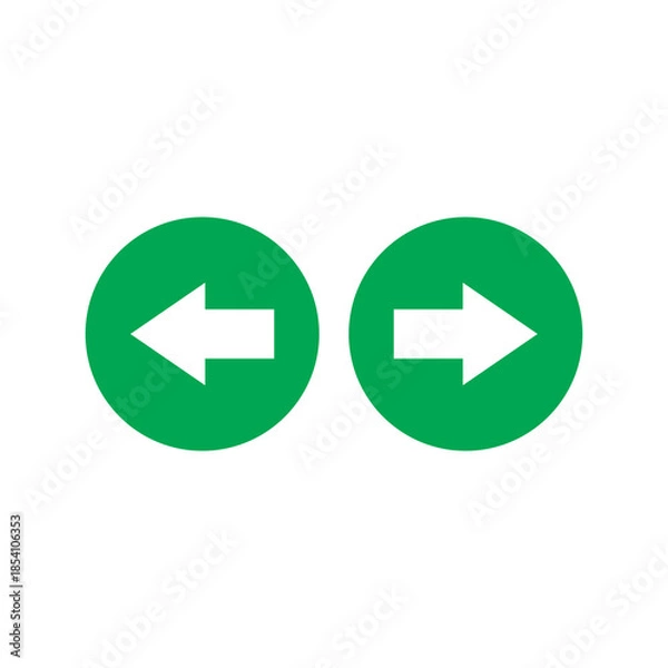 Obraz Right Left Arrow Icon – Horizontal Two Way Direction Symbol