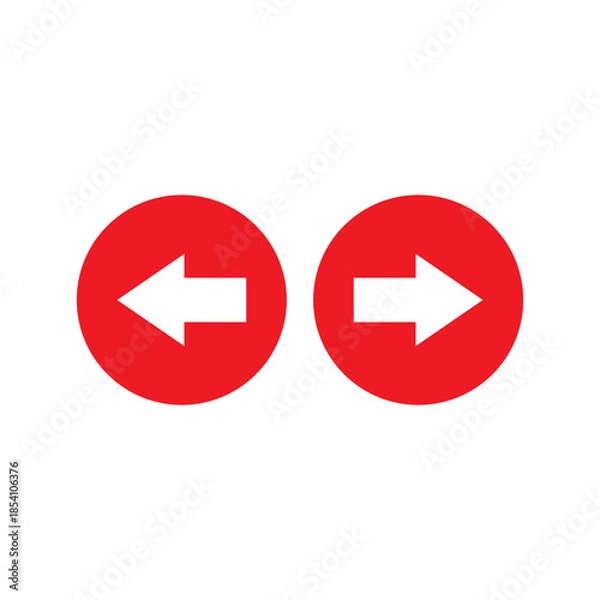 Obraz Right Left Arrow Icon – Horizontal Two Way Direction Symbol