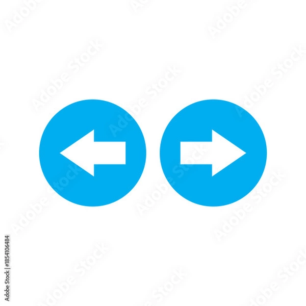 Obraz Right Left Arrow Icon – Horizontal Two Way Direction Symbol