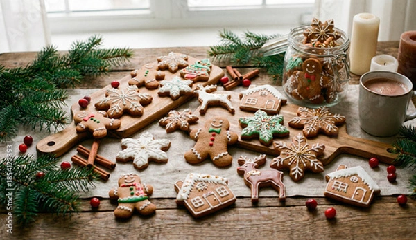 Obraz christmas gingerbread cookies