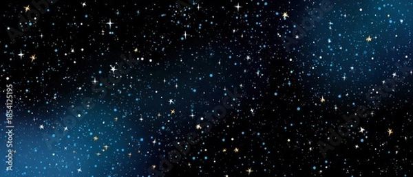 Obraz Cosmic starry night sky background illustration design element
