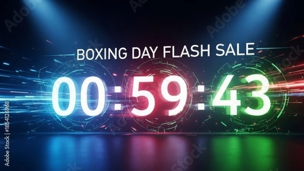 Obraz Boxing Day Flash Sale Countdown Digital Timer