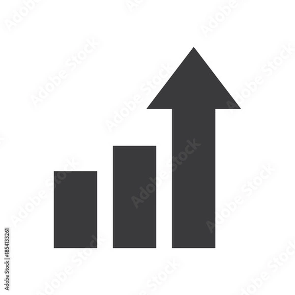 Obraz Bar Chart Analytics Icon – Business Data Statistics Graph Symbol