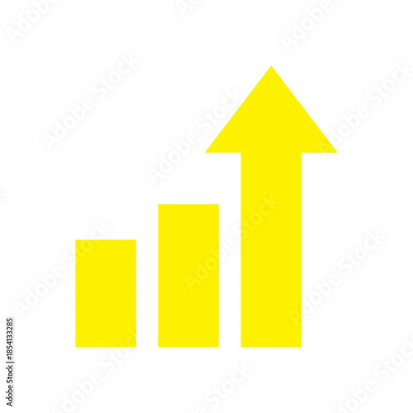 Obraz Bar Chart Analytics Icon – Business Data Statistics Graph Symbol