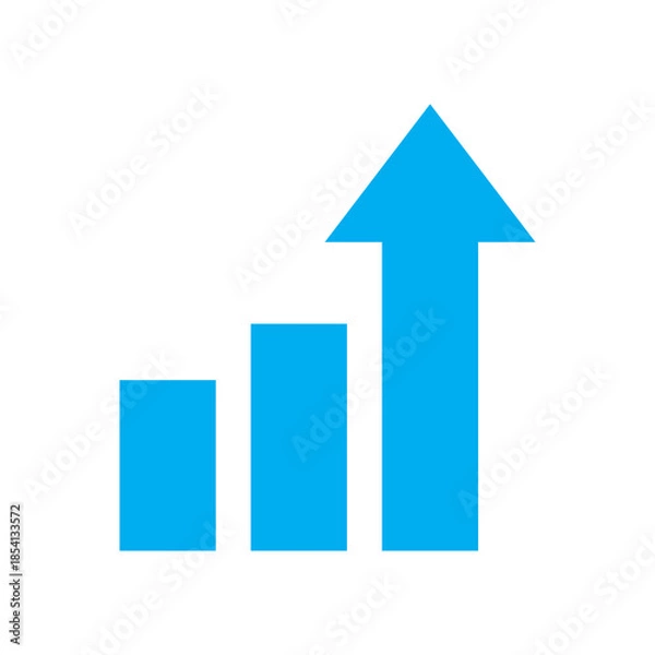 Obraz Bar Chart Analytics Icon – Business Data Statistics Graph Symbol