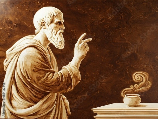 Obraz Philosopher thinking and analyzing from a philosophical perspective