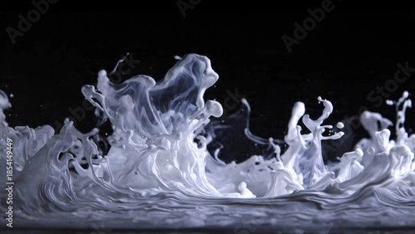 Fototapeta White Paint Splash