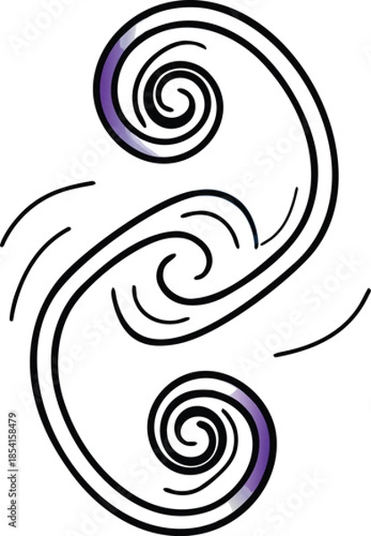 Obraz abstract swirl background