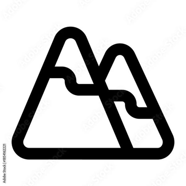 Obraz mountain icon for illustration