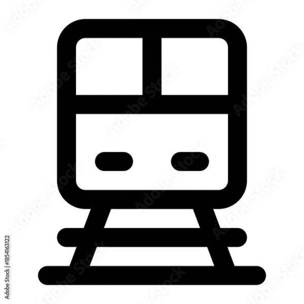 Obraz train icon for illustration