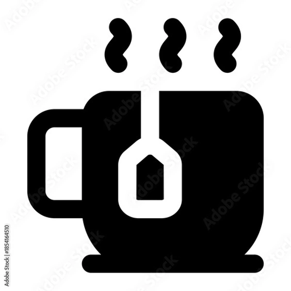 Obraz tea cup icon for illustration