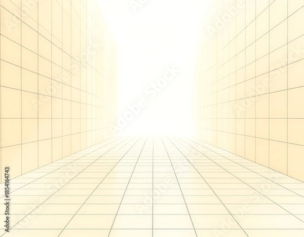 Obraz クリーンな余白とグリッドラインが特徴のシンプル背景素材