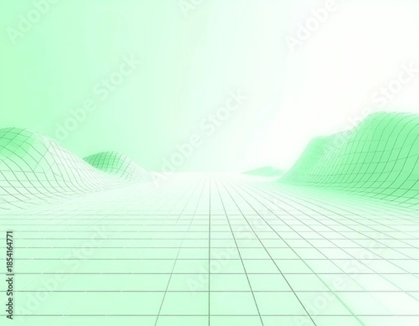 Obraz クリーンな余白とグリッドラインが特徴のシンプル背景素材