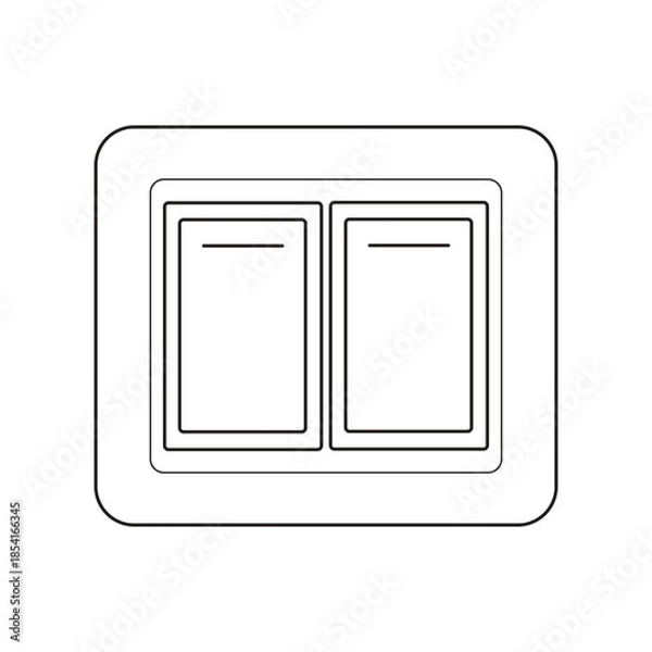 Fototapeta illustration power switch icon