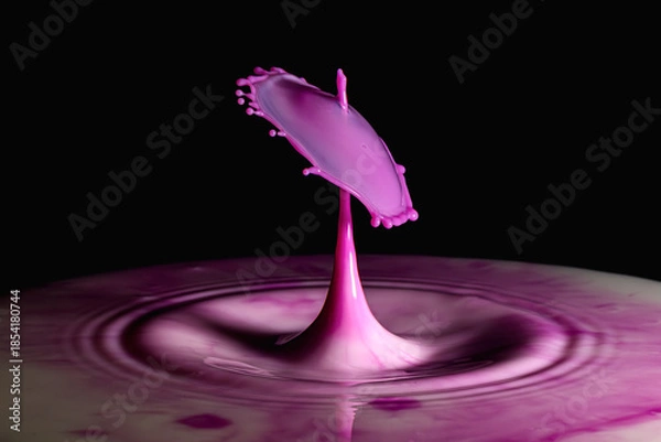 Obraz Milk Drop Splash Close-Up View