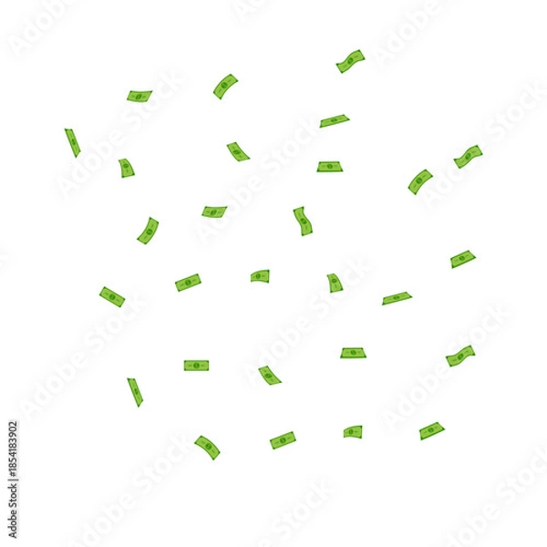 Obraz Falling Money Illustration