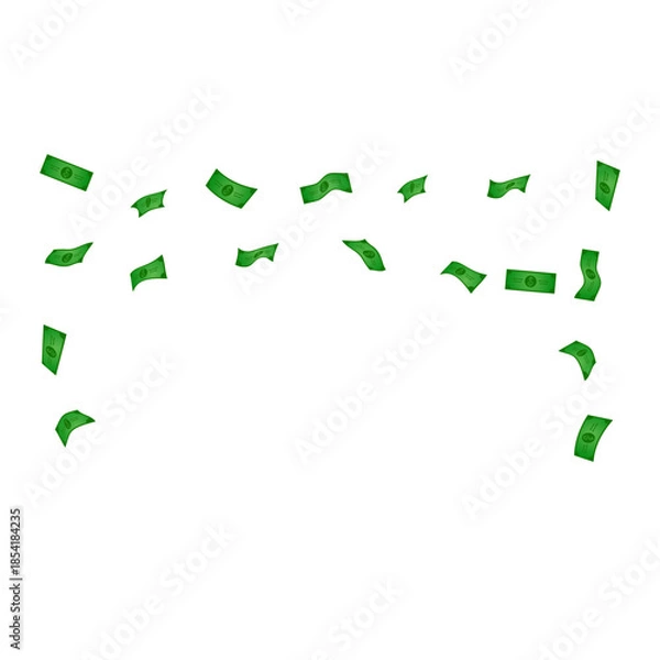 Obraz Falling Money Illustration