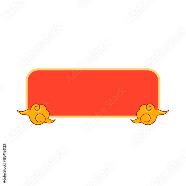 Obraz Chinese New Year Frame with Cloud