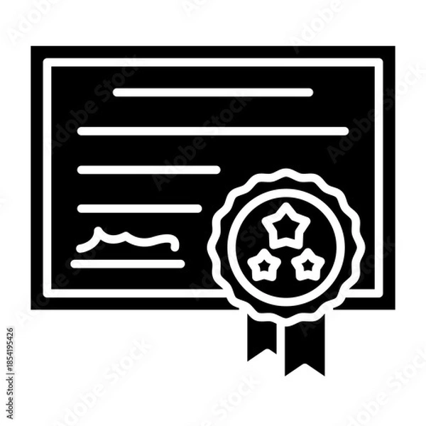 Obraz Certificate Icon