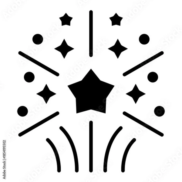 Obraz Fireworks Icon
