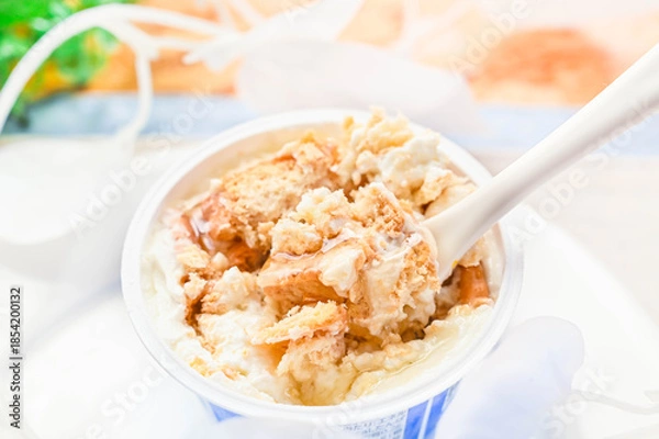 Obraz 簡単スイーツ作り　チーズケーキ風