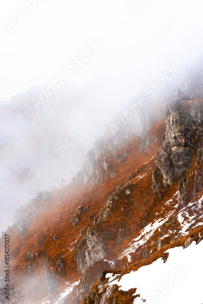 Obraz mountains in the clouds, Italy