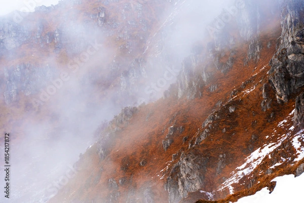 Obraz mountains in the clouds, Italy