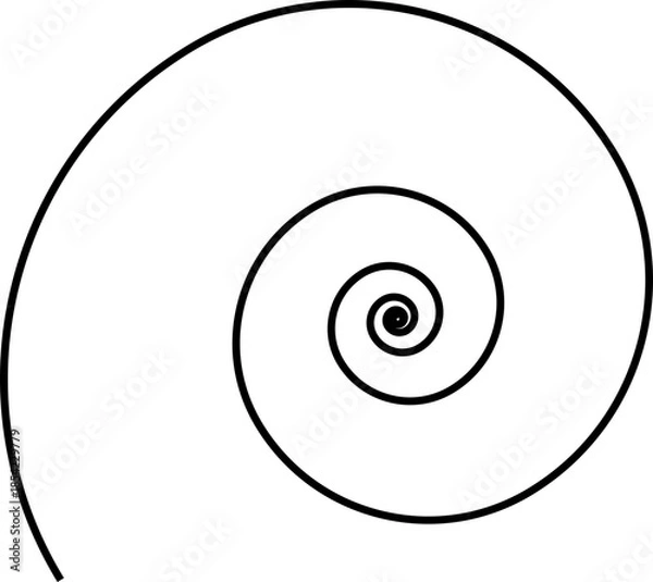 Obraz Hypnotic Black and White Spiral Vortex - Optical Illusion