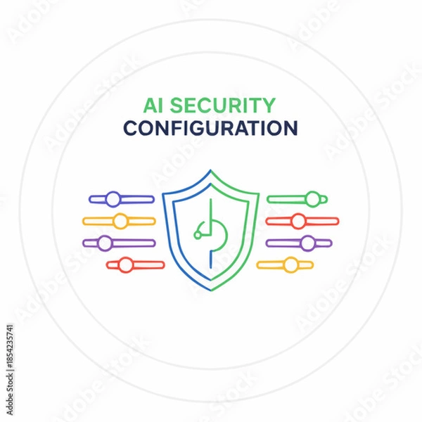 Obraz AI Security Configuration Shield Protection System with Settings and Controls
