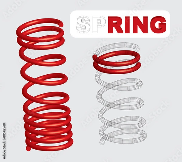 Fototapeta Spring Pressure vector