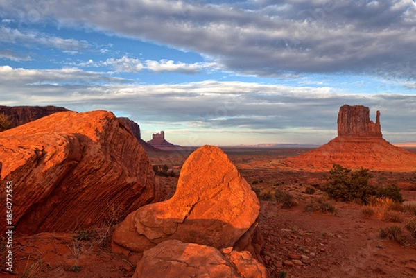 Obraz  Monument valley sandstone buttes