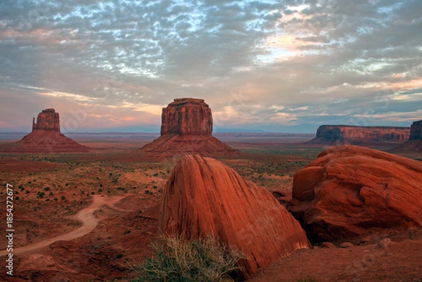 Obraz  Monument valley sandstone buttes