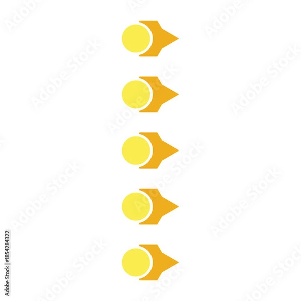 Obraz CIRCLE SHAPE BULLET POINT