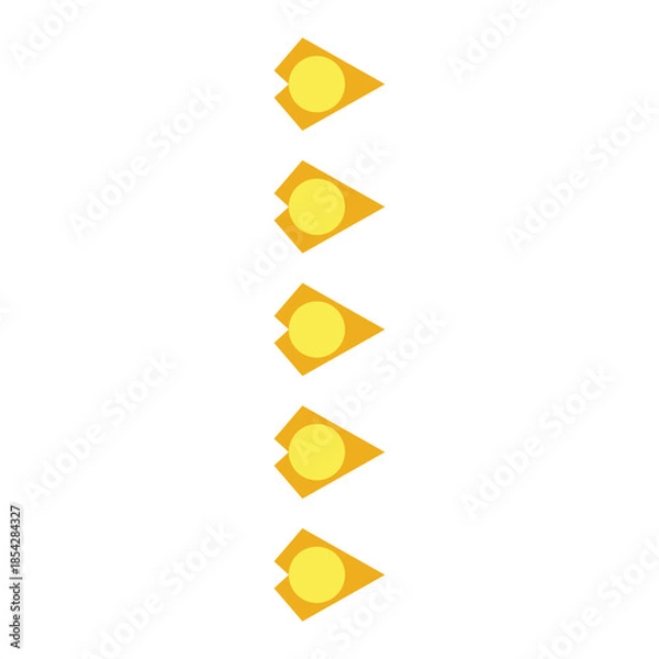 Obraz CIRCLE SHAPE BULLET POINT