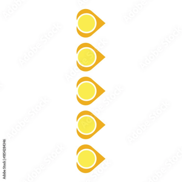 Obraz CIRCLE SHAPE BULLET POINT