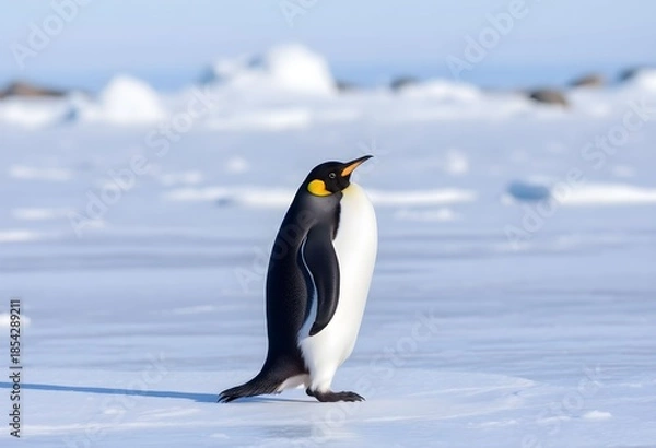 Obraz A view of Penguins on the Ice