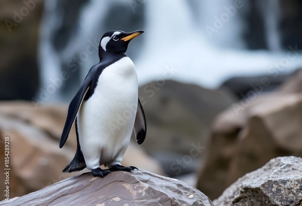 Obraz A view of Penguins on the Ice