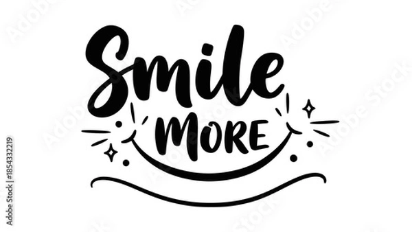 Obraz Uplifting typographic design encouraging a brighter outlook with delightful script