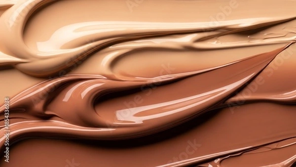 Obraz Flowing chocolate swirl texture