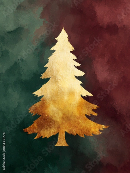 Obraz Golden Pine background