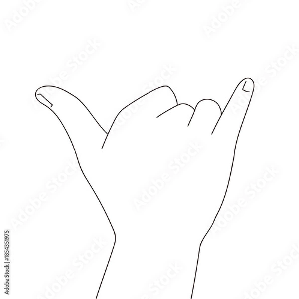 Obraz ハンドジェスチャーイラスト素材