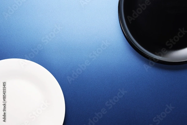 Obraz 料理のイメージ_青背景