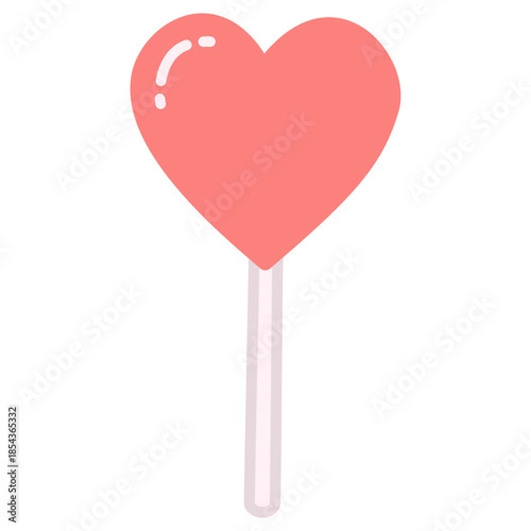 Obraz heart shaped lollipop