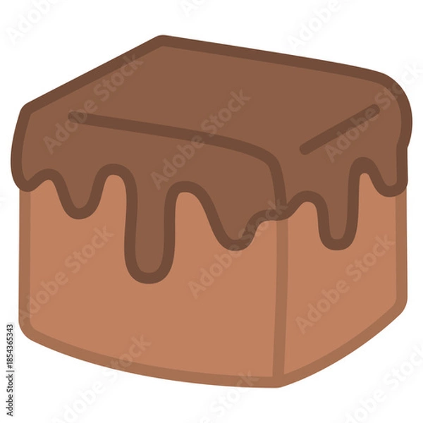 Obraz Brownies Vector Illustration 
