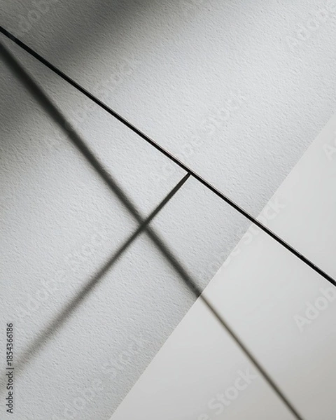 Fototapeta focus discipline concept minimal, single sharp abstract line