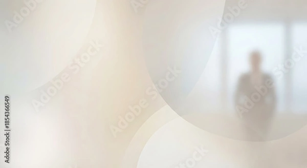 Obraz Light Abstract Gradient Background with Gentle Human Presence