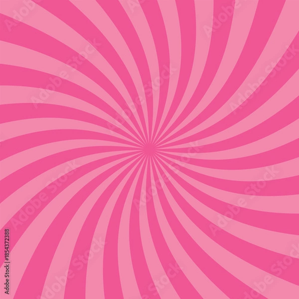 Fototapeta ピンクのスパイラルな背景のベクターイラスト