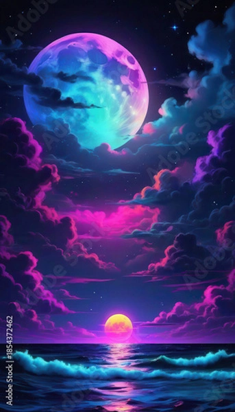 Obraz Deep purple seascape